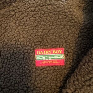 Dairy Boy Women's Teddy Jacket - Brown